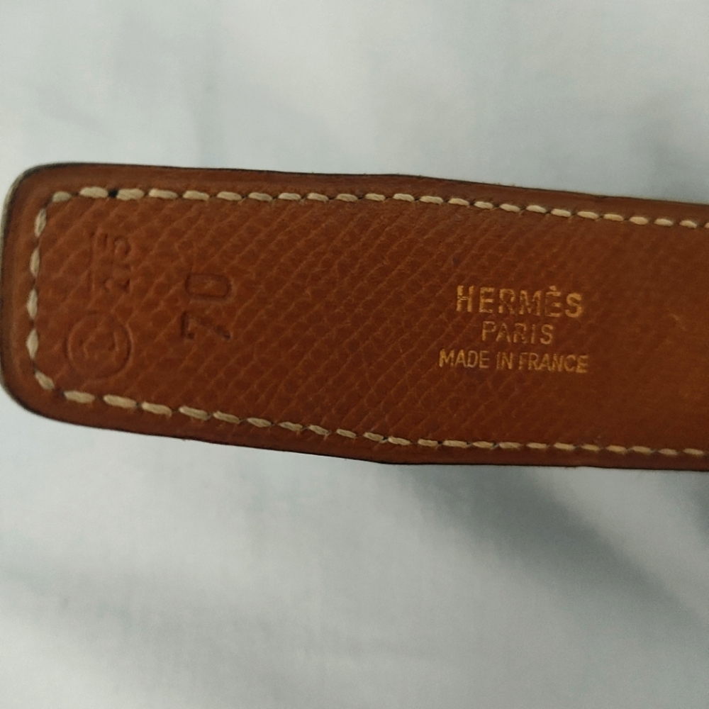 Hermes Gold/Black Reversible Belt